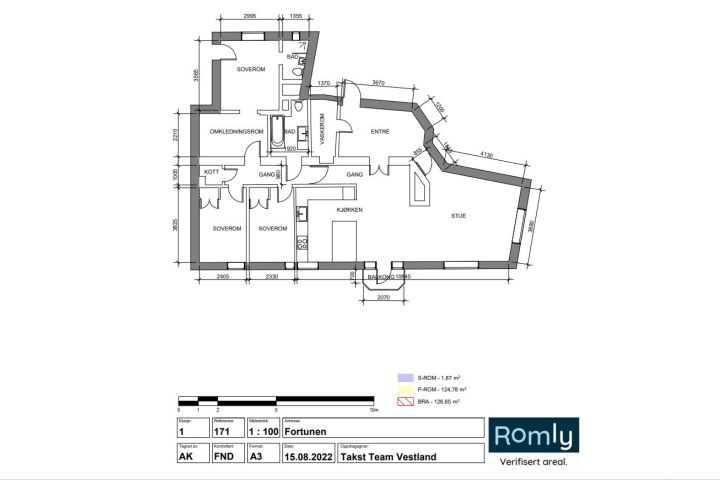 Eksempel på plan av hus for prospekt